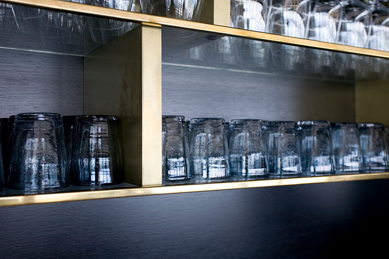 Brass shelves, brass shelving; brass liquid metal; brass metal veneer; decorative metal coating